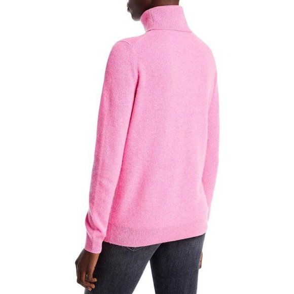 C by Bloomingdale's Cashmere Turtleneck Sweater in Bubblegum Pink - Size XS - Picture 2 of 2